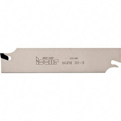 Iscar - 1.0236" Blade Height, 0.0945" Blade Width, 2.4803" OAL, Neutral Cut, Single End Indexable Cut-Off Blade - SGFH Blade, Self Grip Series - USA Tool & Supply
