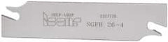 Iscar - 1.0236" Blade Height, 1/8" Blade Width, 4.3307" OAL, Right Hand Cut, Single End Indexable Cut-Off Blade - SGFH Blade, Self Grip Series - USA Tool & Supply