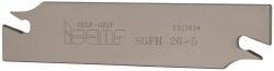 Iscar - 1.0236" Blade Height, 0.1575" Blade Width, 4.3307" OAL, Right Hand Cut, Single End Indexable Cut-Off Blade - SGFH Blade, Self Grip Series - USA Tool & Supply