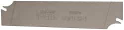 Iscar - 1.2598" Blade Height, 0.0472" Blade Width, 5.9055" OAL, Right Hand Cut, Double End Indexable Cut-Off Blade - SGFH Blade, Self Grip Series - USA Tool & Supply