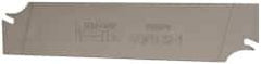 Iscar - 1.2598" Blade Height, 0.0472" Blade Width, 5.9055" OAL, Right Hand Cut, Double End Indexable Cut-Off Blade - SGFH Blade, Self Grip Series - USA Tool & Supply