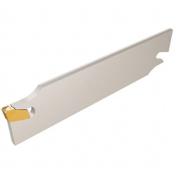Iscar - 1.2598" Blade Height, 0.315" Blade Width, 5.9055" OAL, Left Hand Cut, Double End Indexable Cut-Off Blade - SGFH Blade, Self Grip Series - USA Tool & Supply