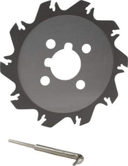 Iscar - Arbor Hole Connection, 1.55" Depth of Cut, 6.3" Cutter Diam, 1-1/2" Hole Diam, 10 Tooth Indexable Slotting Cutter - SGSF Toolholder, GSF. Insert - USA Tool & Supply