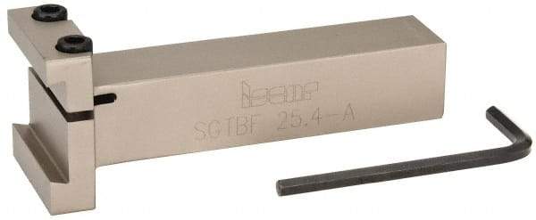 Iscar - Tool Block Style SGTBF, 1.26" Blade Height, 5" OAL, 1.9"& OAH, Indexable Cutoff Blade Tool Block - 1" Shank Height, 1" Shank Width, Reversible, Series Self Grip - USA Tool & Supply