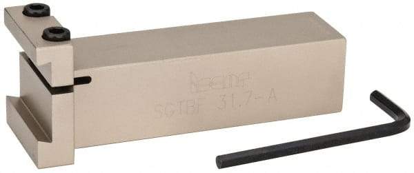 Iscar - Tool Block Style SGTBF, 1.26" Blade Height, 5" OAL, 1.9"& OAH, Indexable Cutoff Blade Tool Block - 1-1/4" Shank Height, 1-1/4" Shank Width, Reversible, Series Self Grip - USA Tool & Supply