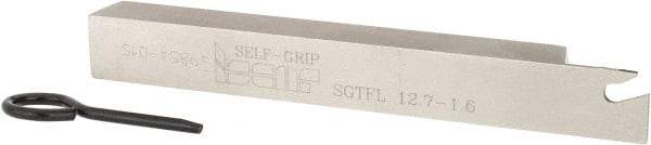 Iscar - SGTF, Left Hand Cut, 1.18" Max Workpc Diam, GFN, GFR Insert, Indexable Cutoff Toolholder - 1/2" Shank Width, 1/2" Shank Height, 4.3" OAL - USA Tool & Supply