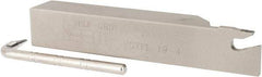 Iscar - SGTF, Left Hand Cut, 2" Max Workpc Diam, GFN, GFR Insert, Indexable Cutoff Toolholder - 3/4" Shank Width, 3/4" Shank Height, 4-1/2" OAL - USA Tool & Supply