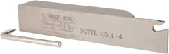 Iscar - SGTF, Left Hand Cut, 2-1/2" Max Workpc Diam, GFN, GFR Insert, Indexable Cutoff Toolholder - 1" Shank Width, 1" Shank Height, 5.9" OAL - USA Tool & Supply