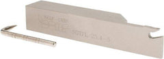 Iscar - SGTF, Left Hand Cut, 3" Max Workpc Diam, GFN, GFR Insert, Indexable Cutoff Toolholder - 1" Shank Width, 1" Shank Height, 5.9" OAL - USA Tool & Supply