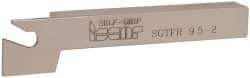 Iscar - SGTF, Right Hand Cut, 1.13" Max Workpc Diam, GFN, GFR Insert, Indexable Cutoff Toolholder - 3/8" Shank Width, 3/8" Shank Height, 3" OAL - USA Tool & Supply