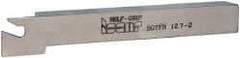 Iscar - SGTF, Right Hand Cut, 1-1/4" Max Workpc Diam, GFN, GFR Insert, Indexable Cutoff Toolholder - 1/2" Shank Width, 1/2" Shank Height, 4.3" OAL - USA Tool & Supply