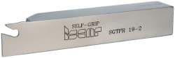 Iscar - SGTF, Right Hand Cut, 1.38" Max Workpc Diam, GFN, GFR Insert, Indexable Cutoff Toolholder - 3/4" Shank Width, 3/4" Shank Height, 4-1/2" OAL - USA Tool & Supply