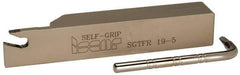 Iscar - SGTF, Right Hand Cut, 2" Max Workpc Diam, Indexable Cutoff Toolholder - 3/4" Shank Width, 3/4" Shank Height, 4-1/2" OAL - USA Tool & Supply