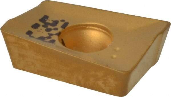 Iscar - APKT1003 HM Grade IC635 Carbide Milling Insert - TiN/TiC/TiN Finish, 0.1398" Thick, 0.5mm Corner Radius - USA Tool & Supply