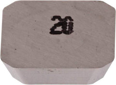 Iscar - SEK42 FN Grade IC20 Carbide Milling Insert - Uncoated, 1/8" Thick, 1/2" Inscribed Circle - USA Tool & Supply