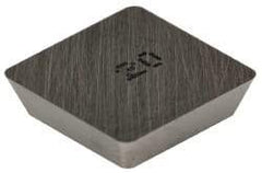 Iscar - SEMN422 Grade IC20 Carbide Milling Insert - Uncoated, 0.1252" Thick, 1/2" Inscribed Circle, 0.8mm Corner Radius - USA Tool & Supply
