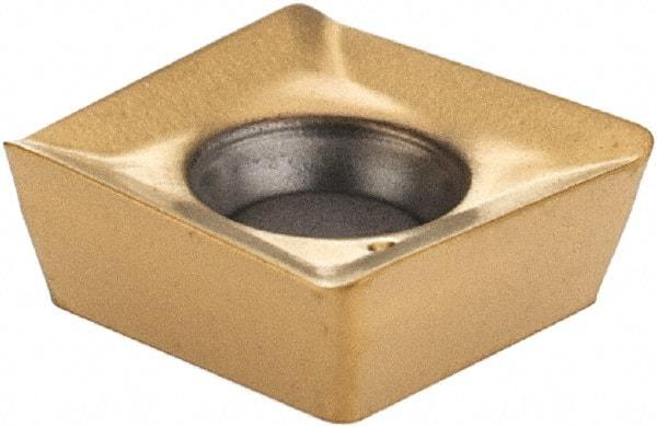 Iscar - SOMT060204 HQ Grade IC250 Carbide Milling Insert - TiCN/TiN Finish, 0.1008" Thick, 0.2425" Inscribed Circle, 0.4mm Corner Radius - USA Tool & Supply