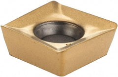 Iscar - SOMT060204 HQ Grade IC250 Carbide Milling Insert - TiCN/TiN Finish, 0.1008" Thick, 0.2425" Inscribed Circle, 0.4mm Corner Radius - USA Tool & Supply