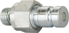 Enerpac - 7/16-20 UNF 18-8 Stainless Steel Hydraulic Hose Regular-Flow Male Coupler - 10,000 psi - USA Tool & Supply