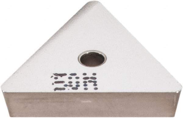 Iscar - TPU322 Grade IC50M Carbide Milling Insert - Uncoated, 1/8" Thick, 3/8" Inscribed Circle, 0.79mm Corner Radius - USA Tool & Supply