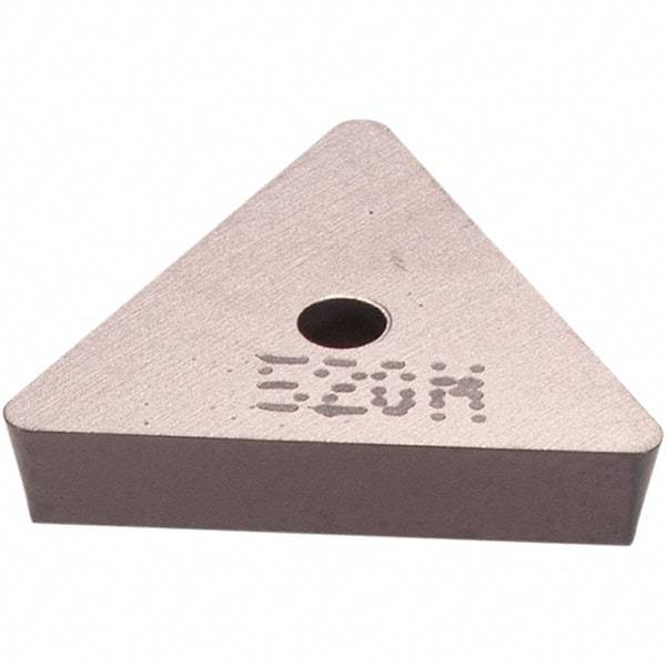 Iscar - TPU322 Grade IC520M Carbide Milling Insert - TiCN Finish, 1/8" Thick, 3/8" Inscribed Circle, 0.79mm Corner Radius - USA Tool & Supply
