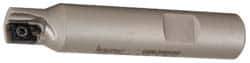 Iscar - 1/2" Cut Diam, 0.394" Max Depth of Cut, 5/8" Shank Diam, 3-1/4" OAL, Indexable Square Shoulder End Mill - AP..1003.., HM90 AP..1003.. Inserts, Weldon Shank, 90° Lead Angle, Series Heli2000 - USA Tool & Supply