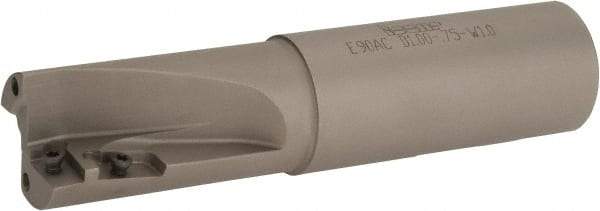 Iscar - 1" Cut Diam, 3/4" Max Depth of Cut, 1" Shank Diam, 4.33" OAL, Indexable Square Shoulder End Mill - AP.T 1003.. Inserts, Weldon Shank, 90° Lead Angle, Series Helimill - USA Tool & Supply