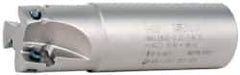 Iscar - 1-1/4" Cut Diam, 0.56" Max Depth of Cut, 1-1/4" Shank Diam, 4-1/4" OAL, Indexable Square Shoulder End Mill - AD..1505.., HM90 AD..1505 Inserts, Weldon Shank, 90° Lead Angle, Series Heli2000 - USA Tool & Supply