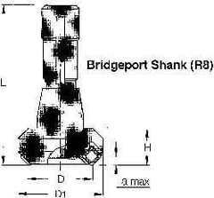 Iscar - Retaining Screw for Indexable Face/Shell Mills - Industry Std 7000240 - USA Tool & Supply