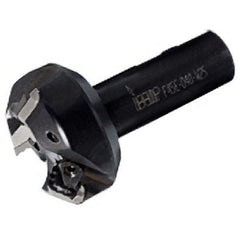 Iscar - 45° Lead Angle, 67.2mm Max Cut Diam, 50mm Min Cut Diam, 6.5mm Max Depth of Cut, Indexable Chamfer and Angle End Mill - 4 Inserts, SEK, SEKR Insert Style, 140mm Overall Length, Taper Shank - USA Tool & Supply