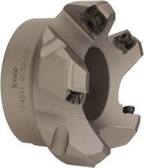 Iscar - 2-1/2" Cut Diam, 1" Arbor Hole, 0.26" Max Depth of Cut, 45° Indexable Chamfer & Angle Face Mill - 5 Inserts, SE.. 1204...\xB6SE.. 12T3.. Insert, Right Hand Cut, 5 Flutes, Series F45ST - USA Tool & Supply