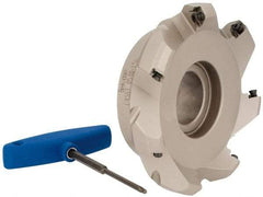Iscar - 5" Cut Diam, 1-1/2" Arbor Hole, 0.26" Max Depth of Cut, 45° Indexable Chamfer & Angle Face Mill - 7 Inserts, SE.. 1204...\xB6SE.. 12T3.. Insert, Right Hand Cut, 7 Flutes, Series F45ST - USA Tool & Supply