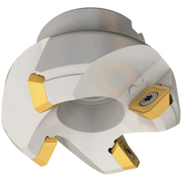 Iscar - 6.44" Cut Diam, 2" Arbor Hole, 0.26" Max Depth of Cut, 45° Indexable Chamfer & Angle Face Mill - 8 Inserts, SEKT\xB6SEMT Insert, 8 Flutes, Series IscarMill - USA Tool & Supply
