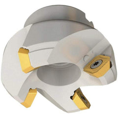Iscar - 6.44" Cut Diam, 2" Arbor Hole, 0.26" Max Depth of Cut, 45° Indexable Chamfer & Angle Face Mill - 8 Inserts, SEKT\xB6SEMT Insert, 8 Flutes, Series IscarMill - USA Tool & Supply