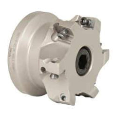 Iscar - 6 Inserts, 2-1/2" Cut Diam, 1" Arbor Diam, 0.56" Max Depth of Cut, Indexable Square-Shoulder Face Mill - 0/90° Lead Angle, 1-3/4" High, AD..1505.. & HM90 AD..1505.. Insert Compatibility, Series HM90 - USA Tool & Supply