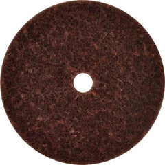 3M - 3" Diam, 1/4" Face Width, 3/8" Center Hole, Medium Grade, Aluminum Oxide Deburring Wheel - Unitized, Medium Density 5 Grade, 12,500 RPM - USA Tool & Supply