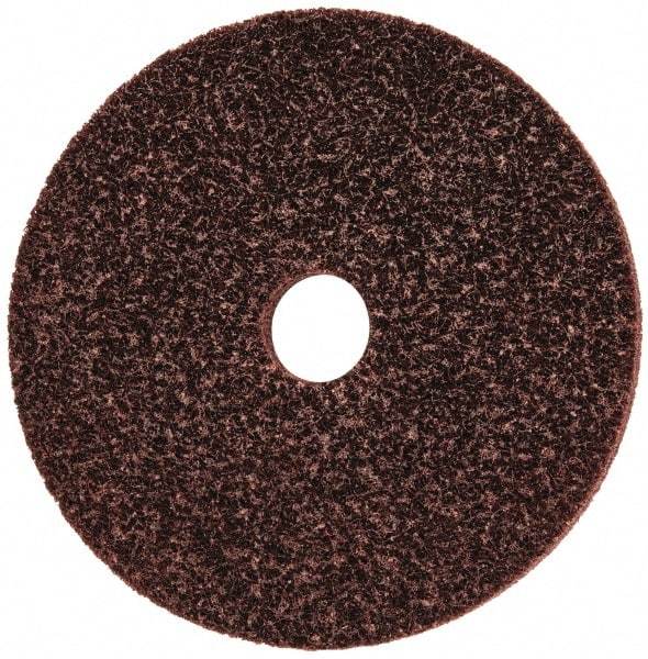 3M - 6" Diam, 1/2" Face Width, 1" Center Hole, Medium Grade, Aluminum Oxide Deburring Wheel - Unitized, Medium Density 5 Grade, 6,000 RPM - USA Tool & Supply