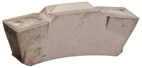 Iscar - 525TGMF Grade IC20, 5mm Cutting Width Carbide Grooving Insert - 2.5mm Max Depth of Cut, Neutral, 0.098" Corner Radius, Uncoated - USA Tool & Supply
