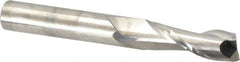 Niagara Cutter - 3/8", 1-1/8" LOC, 3/8" Shank Diam, 3" OAL, 2 Flute, Solid Carbide Square End Mill - Single End, Uncoated, Spiral Flute, 30° Helix, Centercutting, Right Hand Cut, Right Hand Flute, Series C230 - USA Tool & Supply