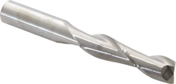 Niagara Cutter - 1/2", 2" LOC, 1/2" Shank Diam, 4" OAL, 2 Flute, Solid Carbide Square End Mill - Single End, Uncoated, Spiral Flute, 30° Helix, Centercutting, Right Hand Cut, Right Hand Flute, Series C230 - USA Tool & Supply