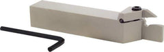 Iscar - TGD, External, Right Hand, 0.86" Max Depth of Cut, 0.236 to 1/4" Groove Width, Indexable Grooving Tool Holder - TGMF 6.. Insert Compatibility, 1" Shank Height, 1" Shank Width, 6" OAL - USA Tool & Supply