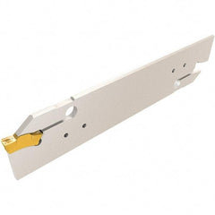 Iscar - 3" Groove Width, 18mm Max Depth of Cut, Neutral Cut, TGHN Indexable Grooving Blade - TGMF (Full Radius), TGMF/P Insert Style, Series Top Grip - USA Tool & Supply