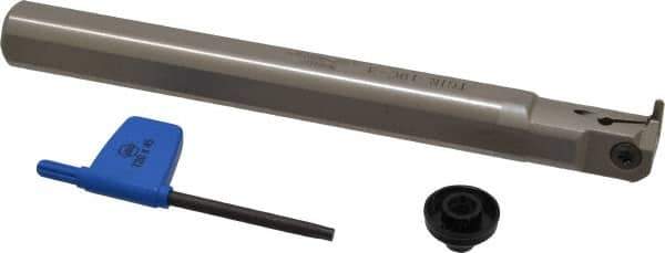 Iscar - TGI, Internal, Right Hand, 0.22" Max Depth of Cut, 0.118" Max Groove Width, Indexable Grooving Tool Holder - TGMF Insert Compatibility, 3/4" Shank Width, 7.1" OAL, Through Coolant - USA Tool & Supply