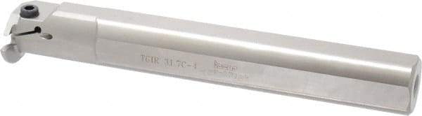 Iscar - TGI, Internal, Right Hand, 0.43" Max Depth of Cut, 0.157 to 0.197" Groove Width, Indexable Grooving Tool Holder - TGMF Insert Compatibility, 1-1/4" Shank Width, 8.65" OAL, Through Coolant - USA Tool & Supply