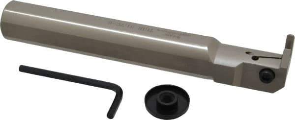 Iscar - TGI, Internal, Right Hand, 0.7" Max Depth of Cut, 0.236 to 1/4" Groove Width, Indexable Grooving Tool Holder - TGMF Insert Compatibility, 1-1/4" Shank Width, 8.65" OAL, Through Coolant - USA Tool & Supply