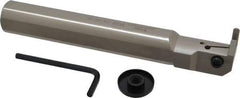 Iscar - TGI, Internal, Right Hand, 0.7" Max Depth of Cut, 0.236 to 1/4" Groove Width, Indexable Grooving Tool Holder - TGMF Insert Compatibility, 1-1/4" Shank Width, 8.65" OAL, Through Coolant - USA Tool & Supply