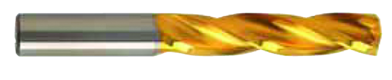 17/64 (H) Dia-Carbide HP 5XD Drill-150Â° Point-TiN - USA Tool & Supply