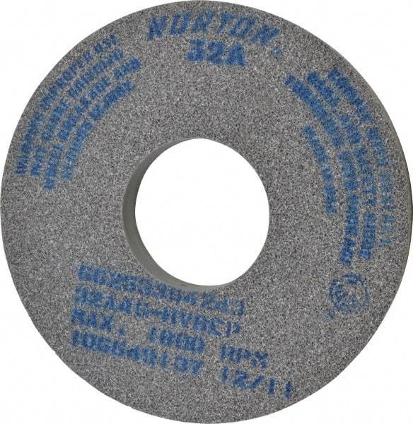 Norton - 14" Diam x 5" Hole x 1-1/2" Thick, H Hardness, 46 Grit Surface Grinding Wheel - Aluminum Oxide, Type 1, Coarse Grade, 1,800 Max RPM, Vitrified Bond, No Recess - USA Tool & Supply