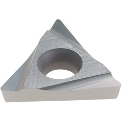 Iscar - TPGH321 L Grade IC70 Carbide Turning Insert - Uncoated, 60° Triangle, 3/8" Inscr Circle, 1/8" Thick, 1/64" Corner Radius - USA Tool & Supply