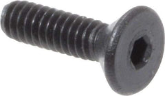 Value Collection - #0-80 UNF Hex Socket Drive, 82° Flat Screw - Alloy Steel, Black Oxide Finish, Fully Threaded, 1/4" OAL - USA Tool & Supply